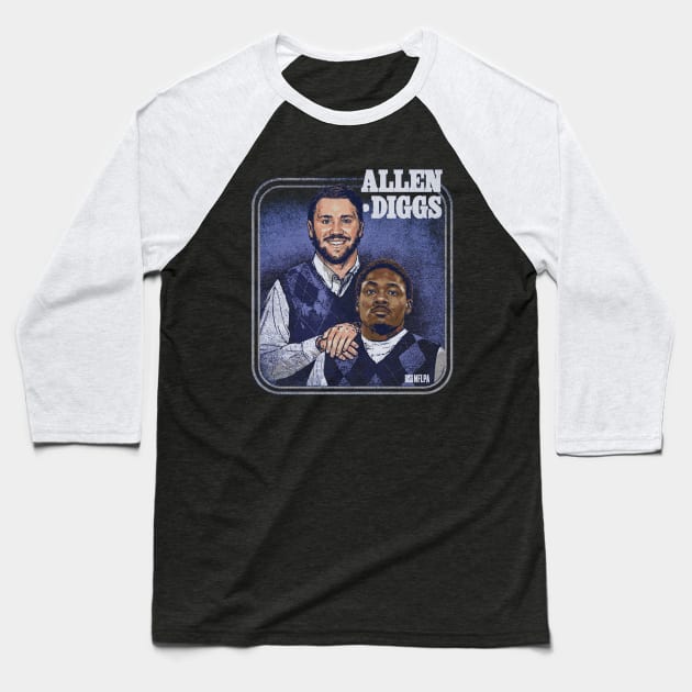 Josh Allen & Stefon Diggs Buffalo Step Brothers Baseball T-Shirt by ClarityMacaws